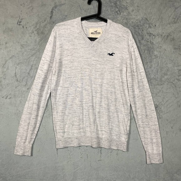 Hollister Y2K Preppy Academia Sweater Men Medium College Classic Soft Ivy League - Picture 1 of 7